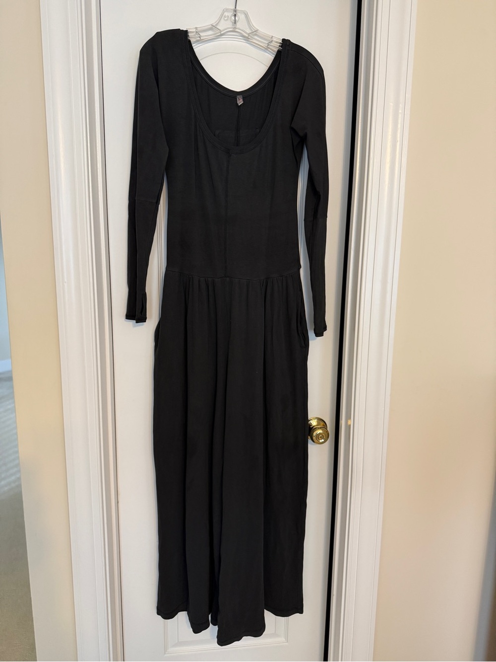 Almost New Free People Women’s Long Sleeve Black Jumpsuit
